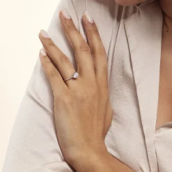 Histoire d'Or Solitaire Or Jaune Rachile Oxyde