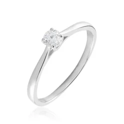 Histoire d'Or Solitaire Victoria Platine Blanc Diamant