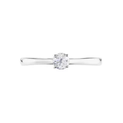 Histoire d'Or Solitaire  Victoria Platine Blanc Diamant