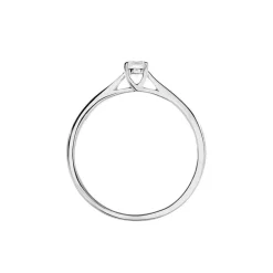 Histoire d'Or Solitaire  Victoria Platine Blanc Diamant